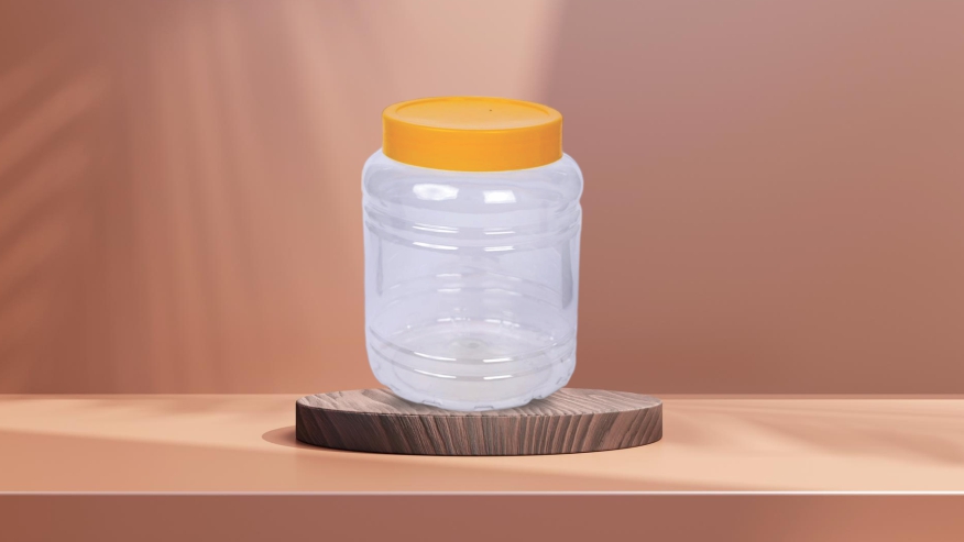 Round Strip Pet Jar 3000ml